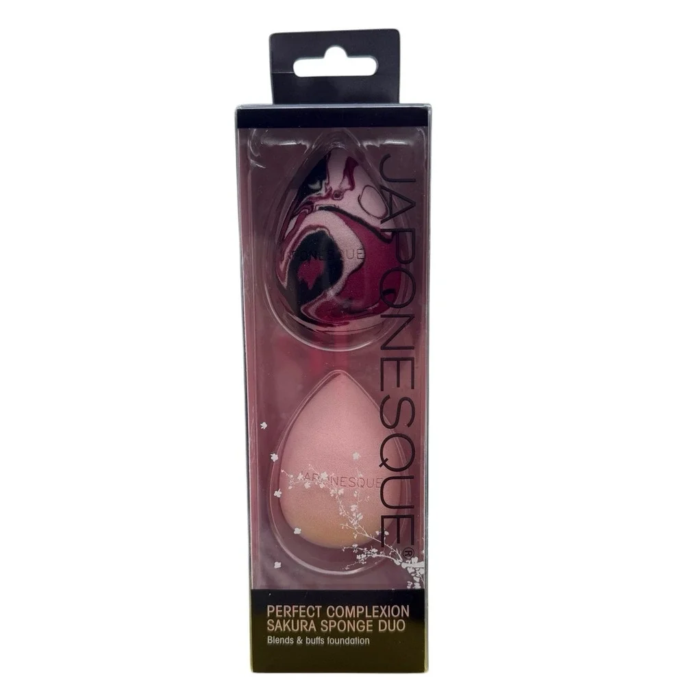 Japonesque Perfect Complexion Sakura Sponge Duo Blends‎ And Buffs Foundation New